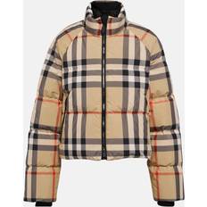 Burberry Jackets Burberry Cropped Check Puffer Jacket - Multicoloured