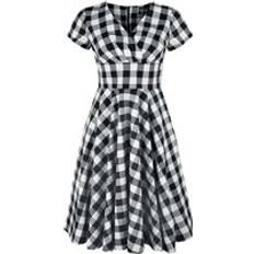 Hell Bunny Victorine 50s Dress - Black/White