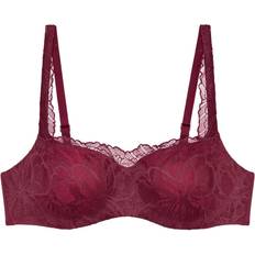 Paars - Vrouw Lingerie sets Triumph Illusion Lace Balconette - Wijnrood