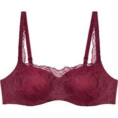 Triumph Lilla Undertøjssæt Triumph Nude Body Make-Up Illusion Lace Balconette - Wine Red