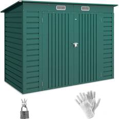 OutSunny 8 x 4 FT Metal Garden Storage Shed Green (Building Area )
