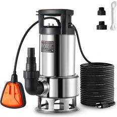 Water Pumps Vevor 1hp sump pump, 4020gph, 30ft lift stainless steel submersible pump