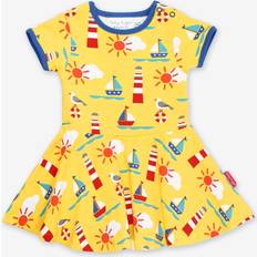 Toby Tiger Organic Seaside Print SS Skater Dress - 6-12m