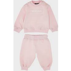 Other Sets sale Versace Box Logo Print Fleece Tracksuit - Pink/White