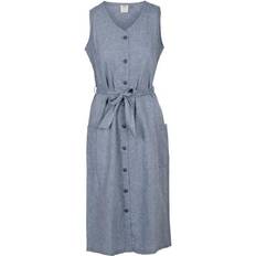 Clothing Trespass Carol Chambray Dress - Blue