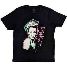 PINK Herr T-shirts PINK Paint Pen Logo T Shirt - Black