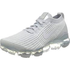 Nike Air Vapormax Flyknit 3 Running Shoes - White/White/Pure Platinum/Metallic