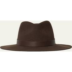 Brown - Men Hats Ross Wool Fedora - Chocolate