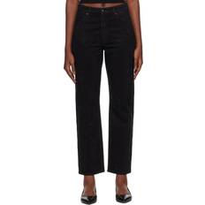 Rag & Bone Black Harlow Straight Jeans WAIST