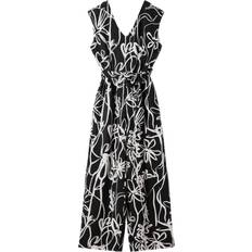 Desigual Damen Jumpsuits & Overalls Desigual Jumpsuit Macroflor - Schwarz