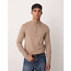 Herren - Wolle Blusen Mango Regulär Sweatshirt Wolle - Beige