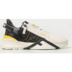 Fendi FF-Jacquard Sneakers - Braun/Leder