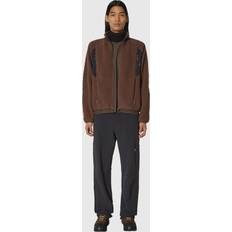 ROA Brown Polartec Fleece Jacket - Dark Brown Black