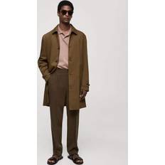 Men - Trenchcoats Mango Classic Water-Repellent Trench Coat - Beige/Neutral