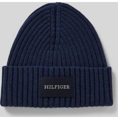 Tommy Hilfiger Unisex Mössor Tommy Hilfiger Monotype Rib-Knit Beanie - Space Blue