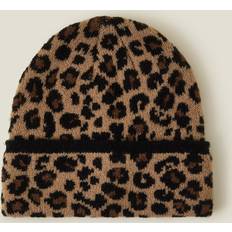 Multicoloured Beanies Accessorize Leopard Print Beanie - Multi