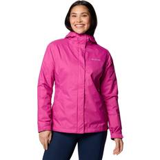 Pink - Women Rain Clothes Columbia Arcadia II Jacket - Women's Fuchsia