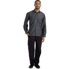 Chef Works Urban Detroit Long Sleeve Denim Shirt - Black