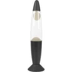 iTotal Color-changing LED Lava Lamp XL2678 - Black Base and White Wax Bordslampa