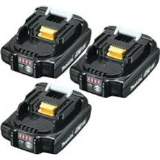 Makita 3 x BL1820B 18v Lithium Ion 2.0ah Batteries BL1820 Battery Indicator