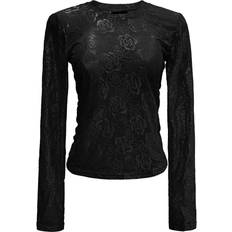 Liberté Overdele Liberté Rose-Ls-Lace Blouse - Black