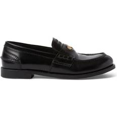 Miu Miu Black Loafers Miu Miu Brushed leather penny loafers