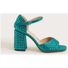 Turquoise Heels & Pumps Monsoon Gem Embellished Heels - Teal