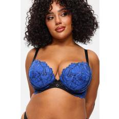 Multicoloured - Women Bras Ann Summers Nightfall Fuller Bust Padded Plunge Bra - Black/Blue