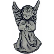 Silver Brooches Pinmart Pinmart's antique silver praying angel spiritual lapel pin Piece