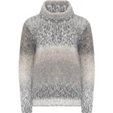 Skovhuus Tøj Skovhuus Roll-Neck Mix Colour Pull Bluser 3521 - Grey