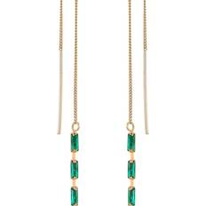 Jewelry Ettika Crystal Baguette Threader Earrings