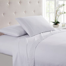 Linen Bed Sheets Spirit Linen Lace Set 1988 in Bed Sheet White