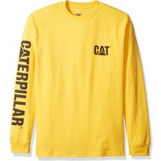 Yellow T-shirts Caterpillar Banner Long Sleeve T-Shirt - Yellow