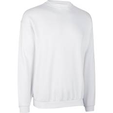 Hvid - Unisex Sweatere ID Pro Wear Klassisk Sweatshirt - Hvid
