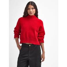 Barbour Women Jumpers Barbour Milla High Neck Jumper - Red
