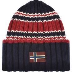 Napapijri Unisex Accessori Napapijri F-Areuse Flag Patch Beanie - Red