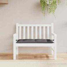 Textil Trädgårdsbänkar Utemöbler vidaXL Bänkdyna för Trädgården Antracit 110x50x7 cm Trädgårdsbänk