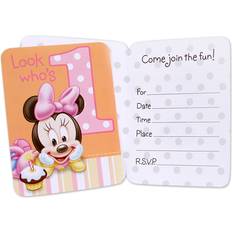 Party Supplies Hallmark Minnie's 1st Birthday Invitations 8 ct