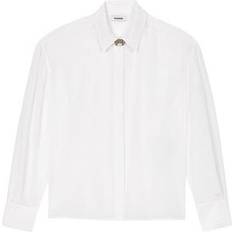 Seta Bluse Sandro Belle Silk Blouse - White