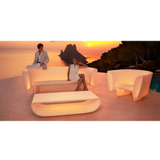 Outdoor Coffee Tables Vondom Bum Plastic Outdoor Coffee Table 15.0 H x 58.25 W x 27.25 D