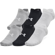 Under Armour Running Socks Under Armour Essential No-Show Socks 6-Pair Pack Black/Halo Grey