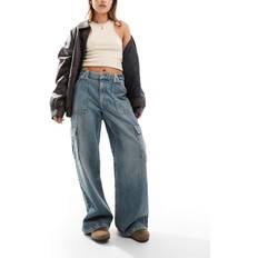 Cotton On Relaxed Cargo Jean - Mid Blue