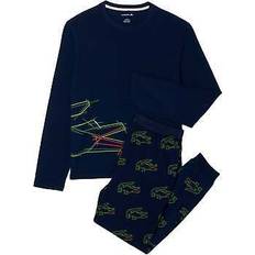 Homme - Vert Pyjamas Lacoste Graphic Print Pyjama Set - Navy