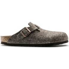 Birkenstock Boston Träskor Birkenstock Klassisk Boston Herr Filt Träsko - Brun