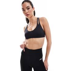 Yellow Bras adidas Aeroimpact Luxe Training Light Support Bra - Black