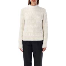 Balenciaga Overdele Balenciaga Monogram Uld Sweater - Beige