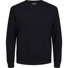 6XL Jumpers Jack & Jones Plus Crew Knitted Jumper Black