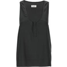 Silkki Topit Saint Laurent Silk Tank Top - Grigio/Donna