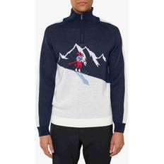 Blue - Skiing Tops We Norwegians Afterski Sweater - Merino Jumper - Blue