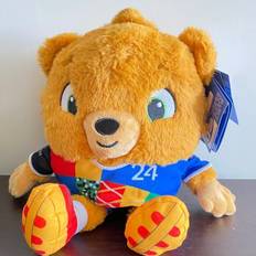 Veishet (Without Ball) Euro 2024 Uefa Germany Football Mascot Albart Teddy Bear Plush Toy Doll Gift